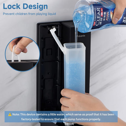 Shampoo and Conditioner Dispenser - Shower Soap Dispenser Wall Mounted No Drill - Shampoo Conditioner Body Wash Dispenser 3 Chamber - Easy Install for Bathroom Hotel Black 1200ml