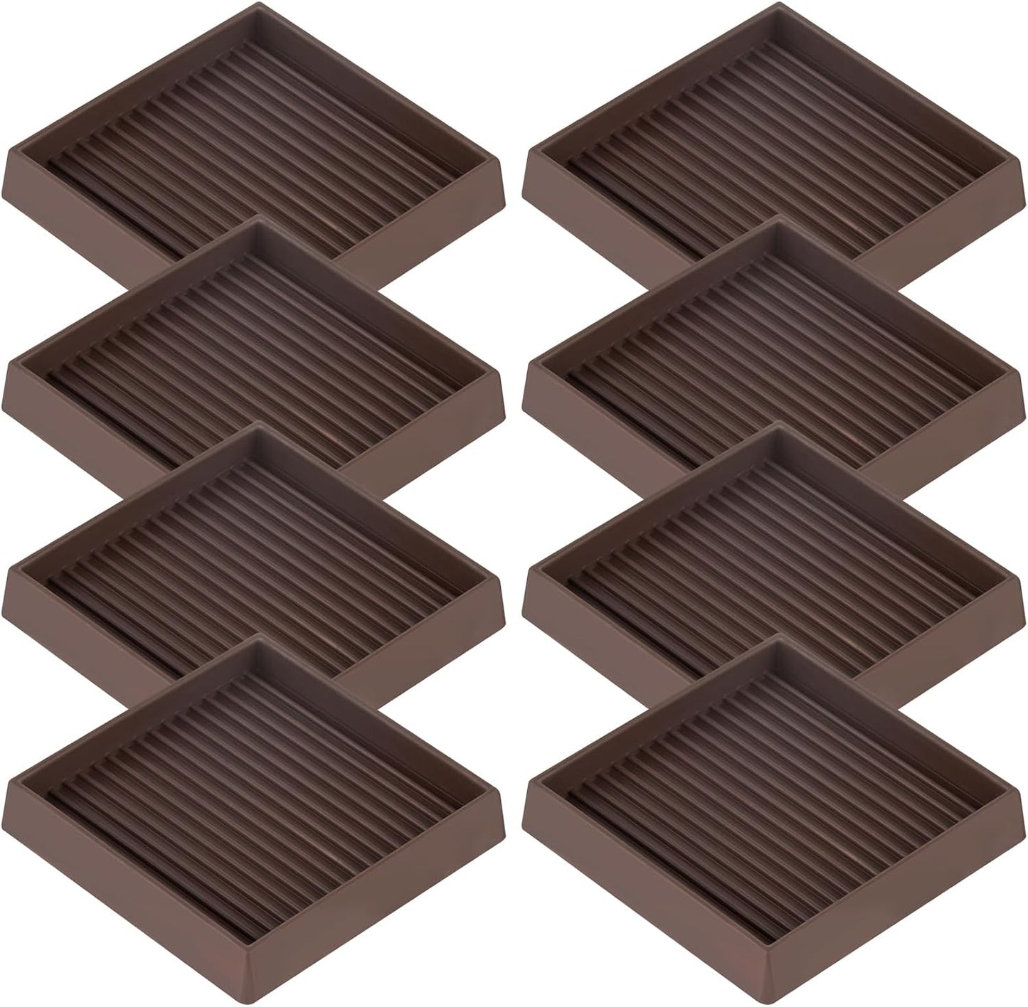 Furniture Pads 3x3 Non Slip Rubber Furniture Caster Cup for Hardwood Floors