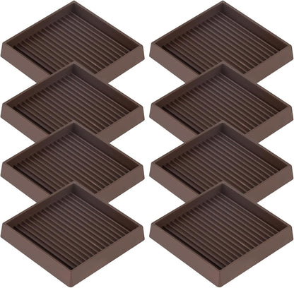Furniture Pads 3x3 Non Slip Rubber Furniture Caster Cup for Hardwood Floors