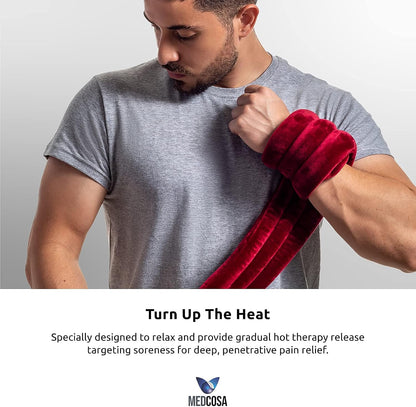 Medcosa Microwavable Heated Neck Pack | Heat. Wrap. Relax. Repeat | Multipurpose Microwave Heating Pad for Long Lasting Warmth | Microwaveable Heat Pads for Arthritis, Stress & Sore Muscles