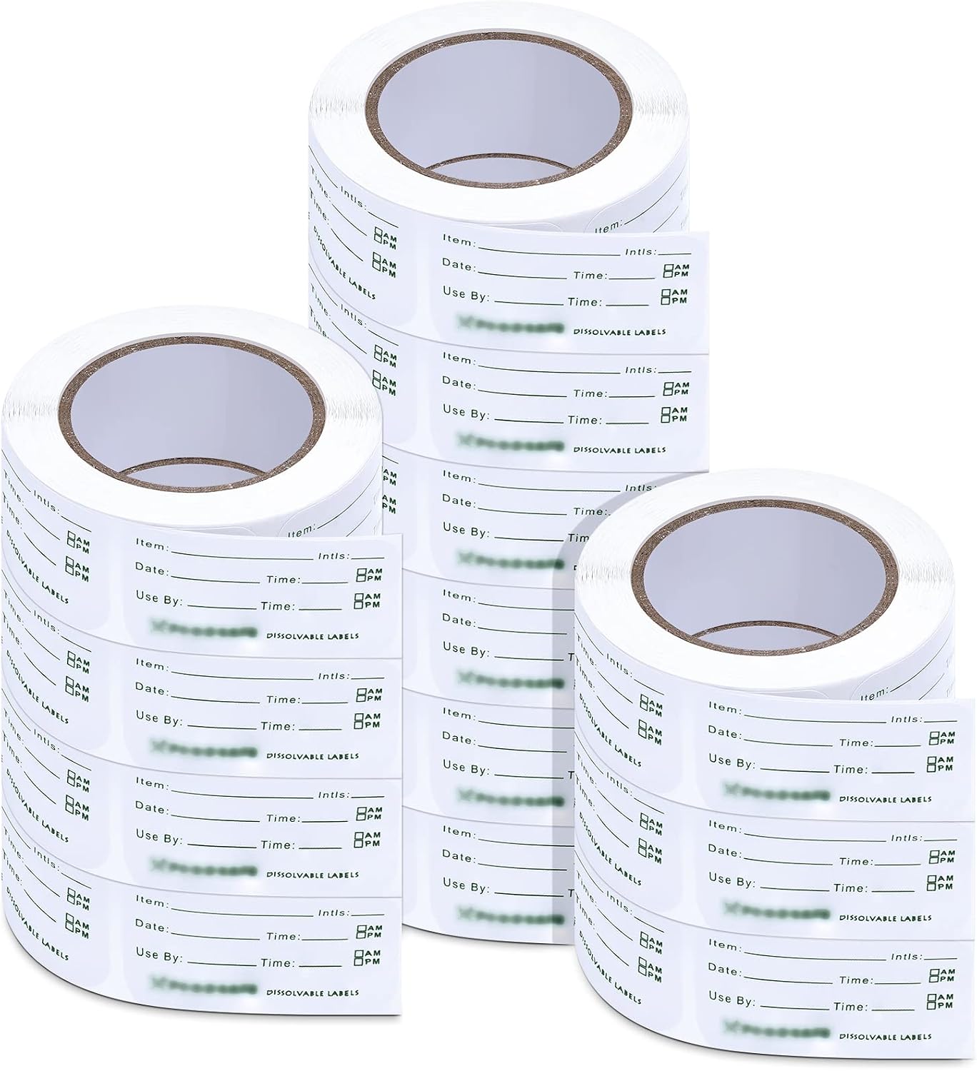 Outus 1500 Pcs Food Labels for Catering Food Date Storage Label 1" x 2" | Removable Freezer Labels for Containers Easy Remove, Food Safety Date Sticker for Kitchen Restaurant Home Supplies