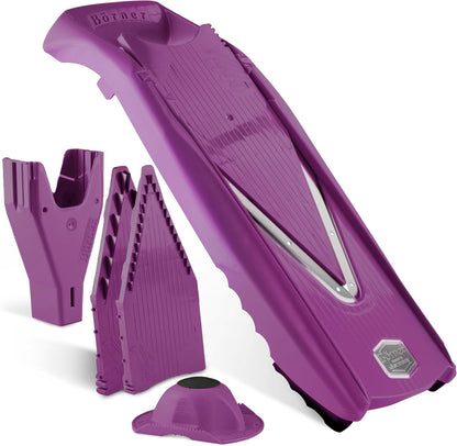 Mandoline Food Slicer Börner V5 (Starter Set) by Reston Lloyd • V-Slicer with Food Holder • Made in Germany • Fruit & Vegetable Chopper • Multiple Settings • Color: White