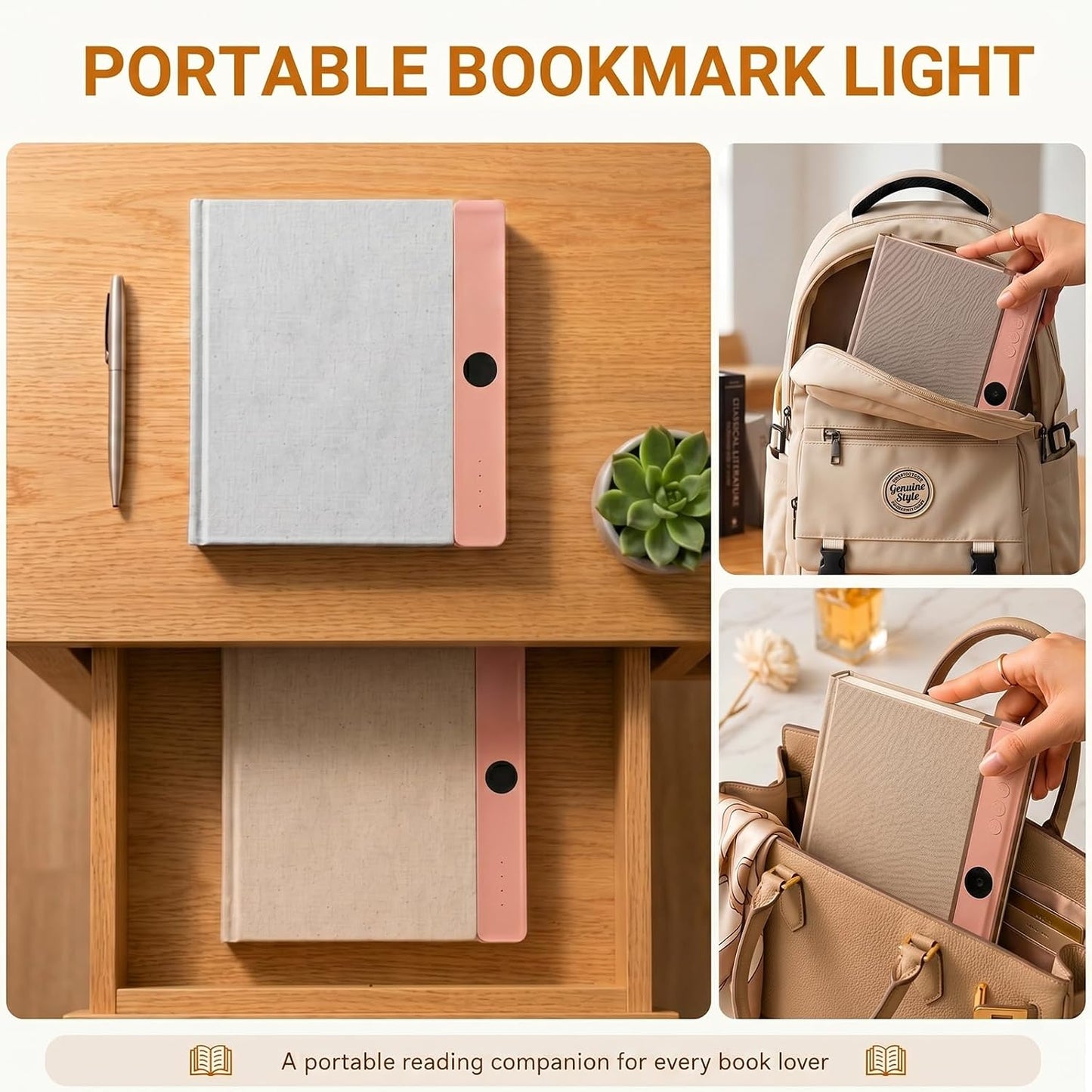 30 LED Book Light for Reading at Night in Bed, Rechargeable Book Page Light, 3 Color Temperatures, Stepless Dimming, 1-99 Min Timer, 2-in-1 Reading Light Light & Night Light, Gift for Readers White