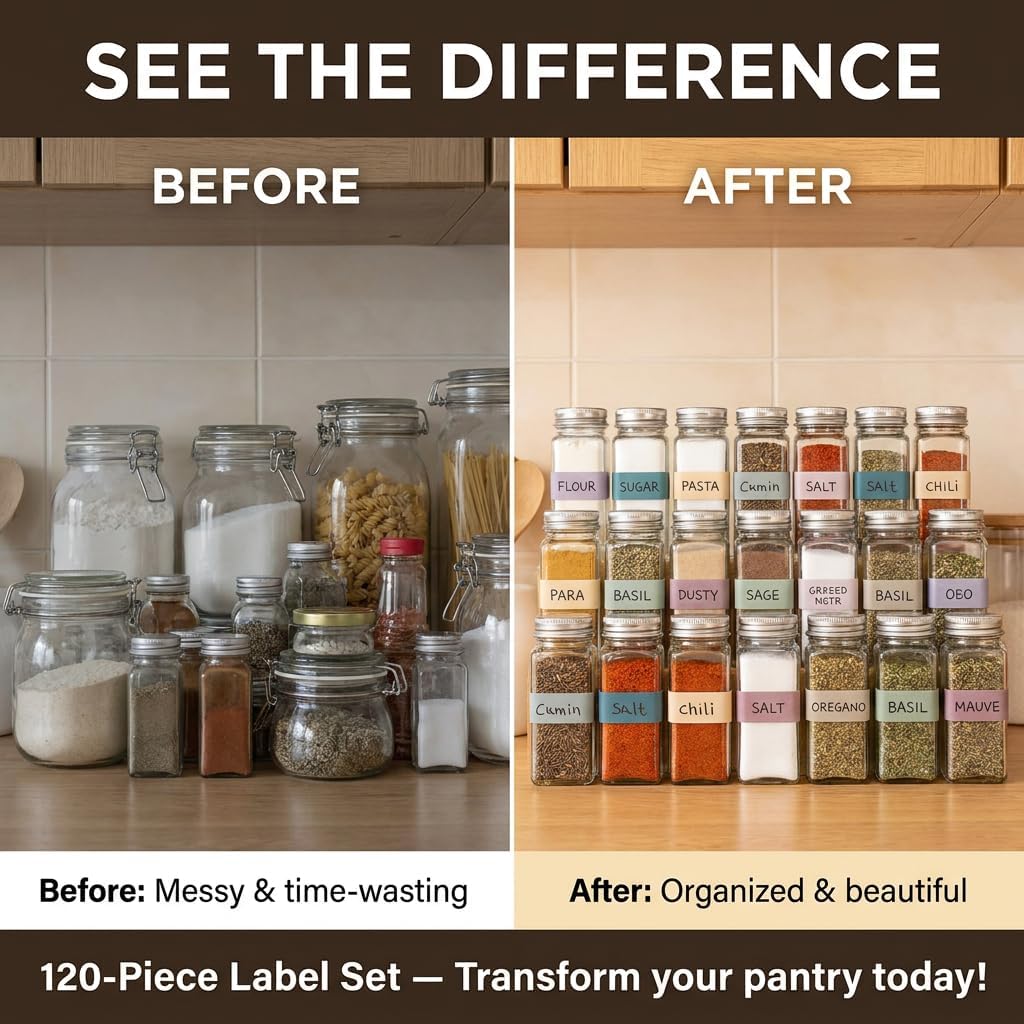 500Pcs Blue Freezer Labels, Waterproof Write-On Stickers | 500Pcs labels; removable writable adhesive for jars, containers, meal prep, pantry storage, and freezer use.