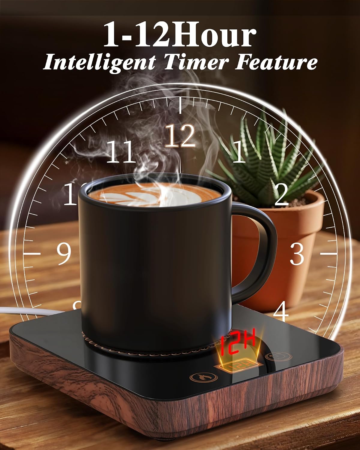 Coffee Mug Warmer for Desk with Auto Shut Off, Mug Warmer for Desk, Coffee Warmer for Desk Office Home