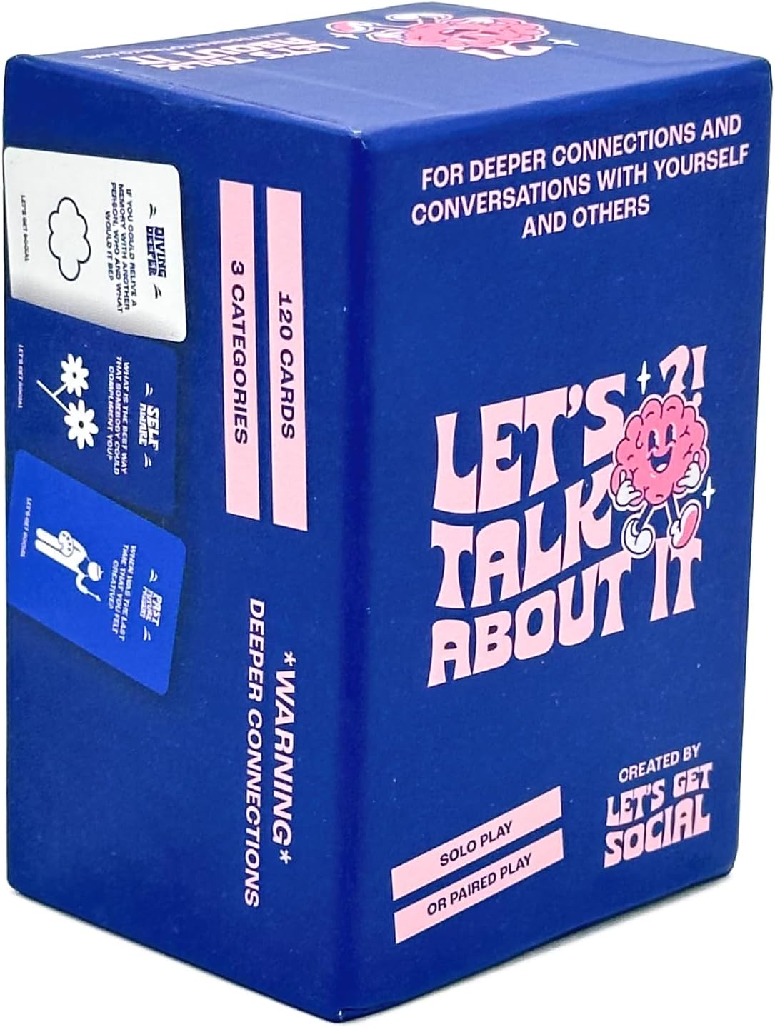 Island Dogs Let's Get Social - Let's Talk About It Card Game | Fun Party & Family Activity | Conversation Starter for Teens & Adults | 120 Cards for Meaningful Connections | 120 conversation-starter cards; family game night games, party icebreaker, and