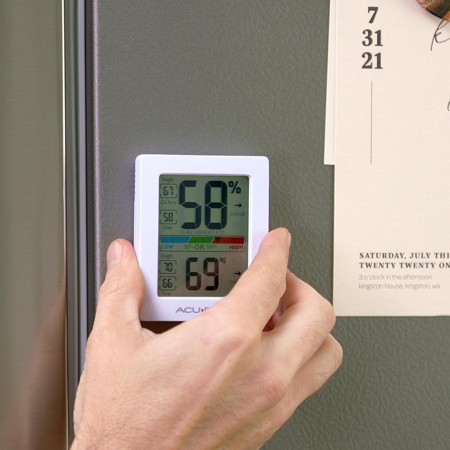 AcuRite Humidity Meter Hygrometer and Indoor Thermometer, Hygrometer