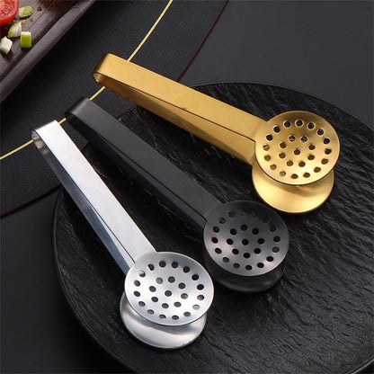 2Pieces Rusts Resistant Teas Bag Squeezer Clip Steel Teabag Strainer Tongs Gripper Tool for Home and Office Use Steel Teas Bag Dispenser