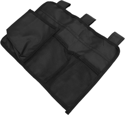 Buachois Hanging Bedside Caddy, Bedside Storage Organizer with 4 Pocket