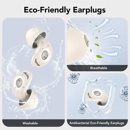 Ear Plugs for Concert,Noise Cancelling Silicone Earplugs for Noise Reduction & Snoring, Concerts,45 dB,Ear Plugs for Sleep, Soft Earplugs Reusable Concert Ear Plug,Hearing Protection with 8 Earpieces