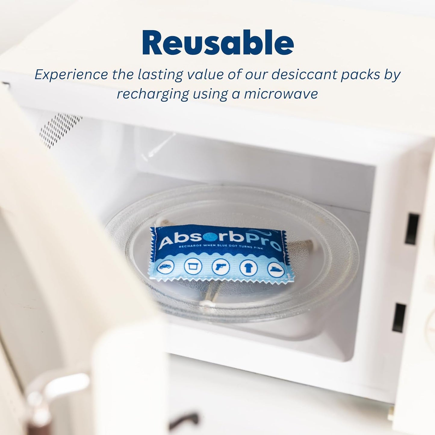 Rechargeable Dehumidifier Bag, 100g Silica Gel, 1-Pack