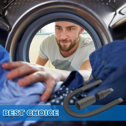 PetOde Dryer Vent Cleaner Kit – Dryer Vent Vacuum Hose Attachment Blue | Dryer Vent Cleaning Hose Reach Deep Inside Vents - Remove Hidden Lint, Speed Drying & Reduce Fire Risk