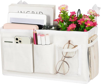 Lilithye Bedside Caddy, Bedside Storage Bag Hanging Organizer for Bunk Bed