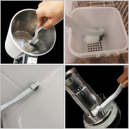 Kitchen Scrub Brush with Angled Bristles | Ergonomic Handle, Stiff Bristles, Deep Corner Cleaning, Sink & Dish Use, Durable Plastic