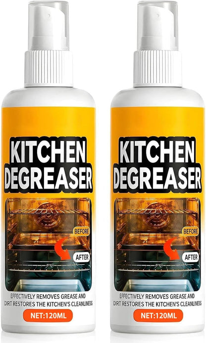 Greasekiller Spray, Kitchen Degreaser, Greasekiller BBQ Spray,Grease KillerSpray Grill Cleaner,Grill Degreaser For Outdoor Grill, (2PCS*120ML)