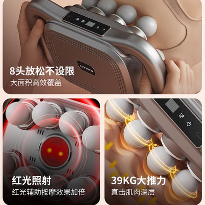 42Head Massage Gun Pain Relief Deep Tissue,Percussion Back Massager | 9 Modes & 9 Intensities, red light therapy, heat back massager, quite, muslce massager, for Back Neck Shoulder Legs