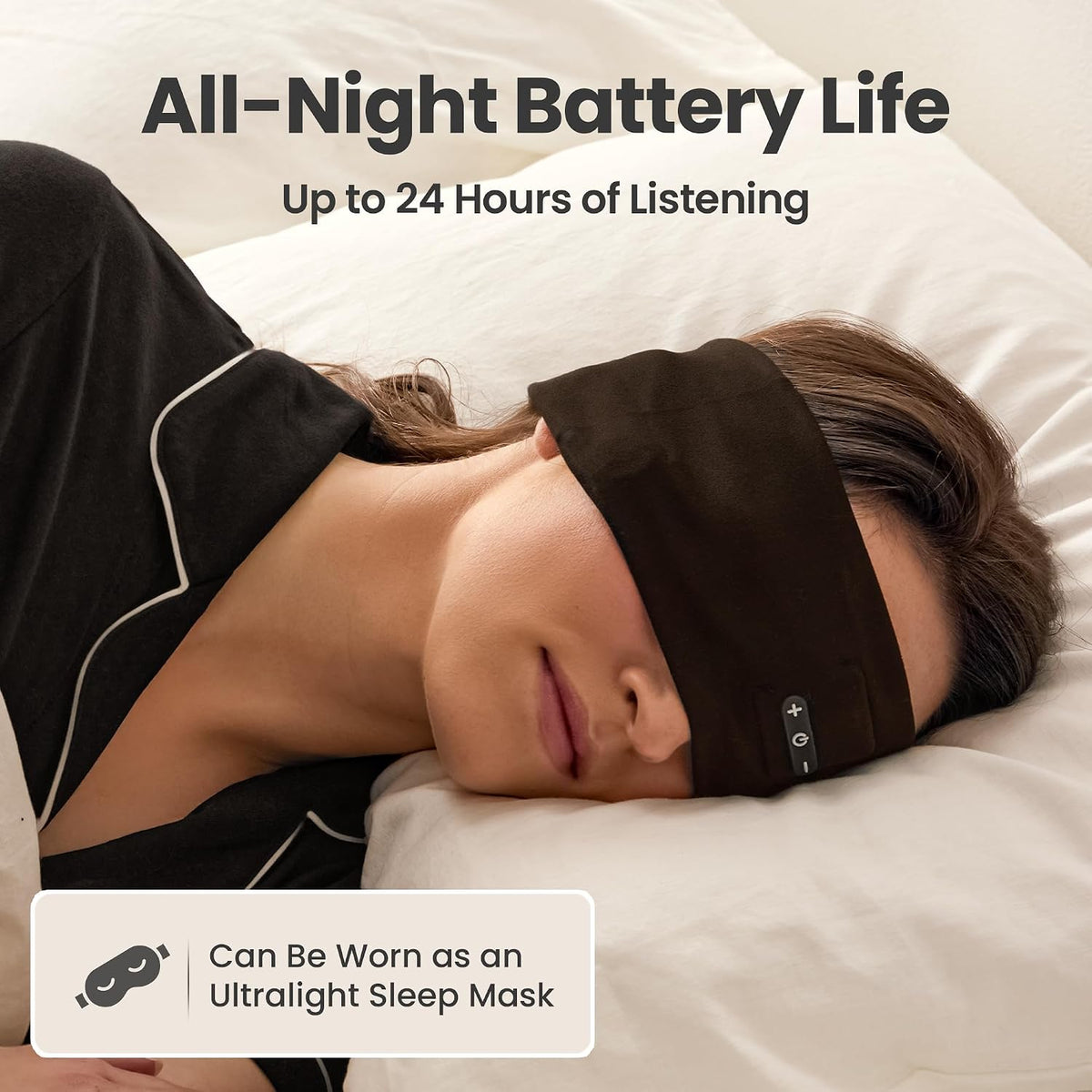 Back Bay Audio SleepSound Loose-Fitting Bluetooth Sleep Headband Speakers