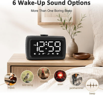 Peakeep Super Loud Alarm Clock for Heavy Sleepers Adults Teens, Big Numbers