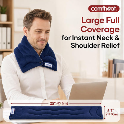 Neck Heating Pad Microwavable for Pain Relief, FSA Eligible HSA