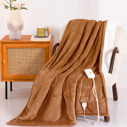 Templewet Heated Blanket Throw 50" x 60",Cute Electric Blanket,Racoon | Timer Settings,Auto Off,Soft Sherpa Heated Throw Blanket,Machine Washable,Fast Heating for Sofa Bed Office Use,Gifts for Mom