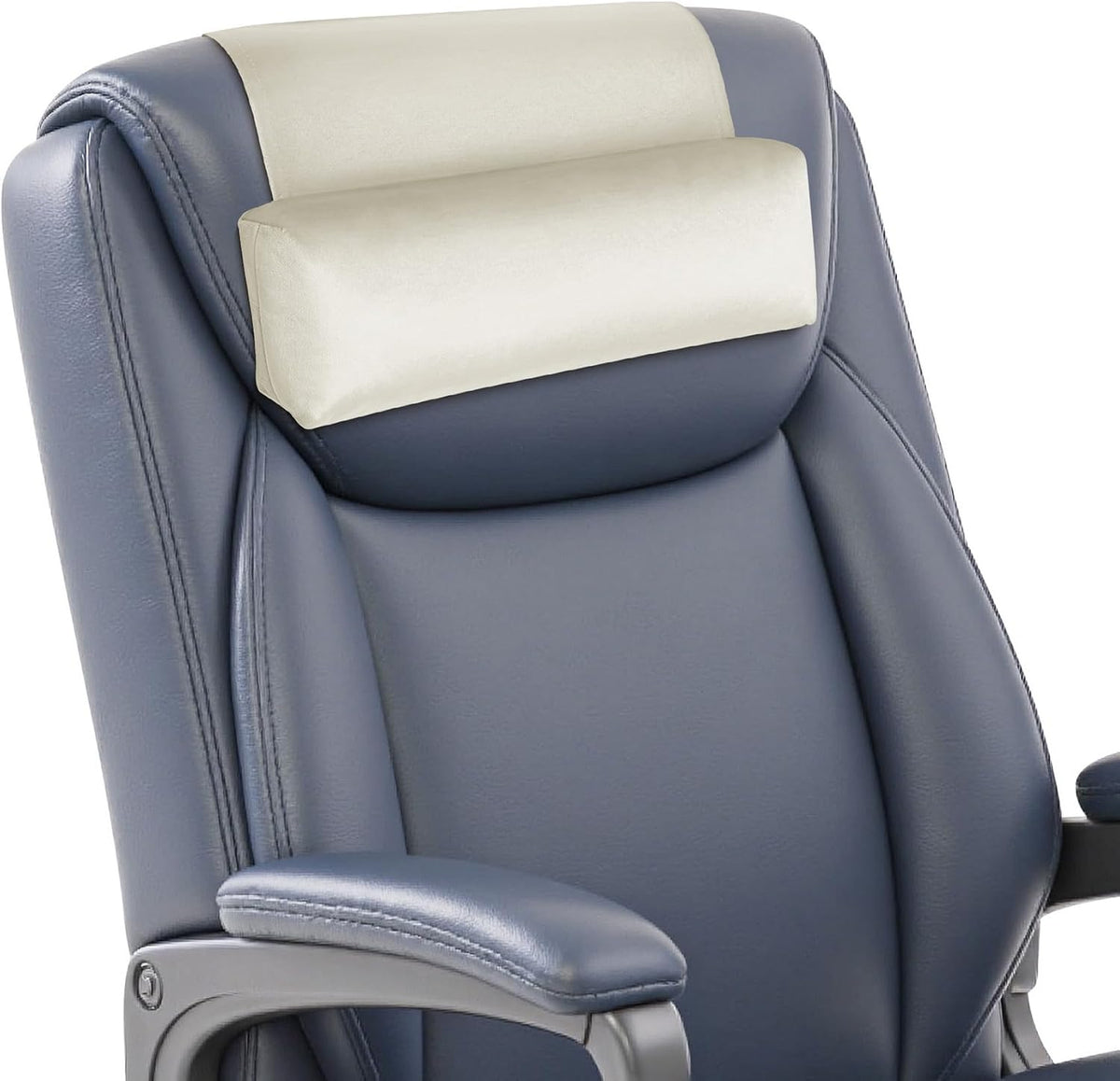 WdFour Velvet Neck & Head Pillow for Recliner Chair, Small Ergonomic Cervical Support Pillow for Home, Office and Travel, Non-Slip Cushion for Tension Relief & Shoulder Comfort (Chocolate)