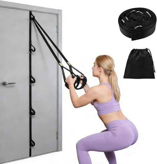 Heavy Duty Multi Loop Door Anchor Strap for Resistance Bands With Storage Bag,Portable Door Band Resistance Workout Equipment,Multi Point Anchor Gym Attachment for Physical Therapy Home Fitness