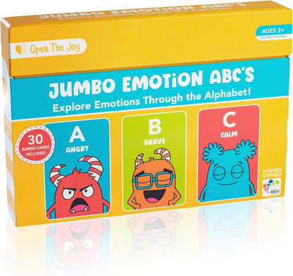 Open The Joy Jumbo Calming Cards, SEL Mindfulness Cards for Kids 3+