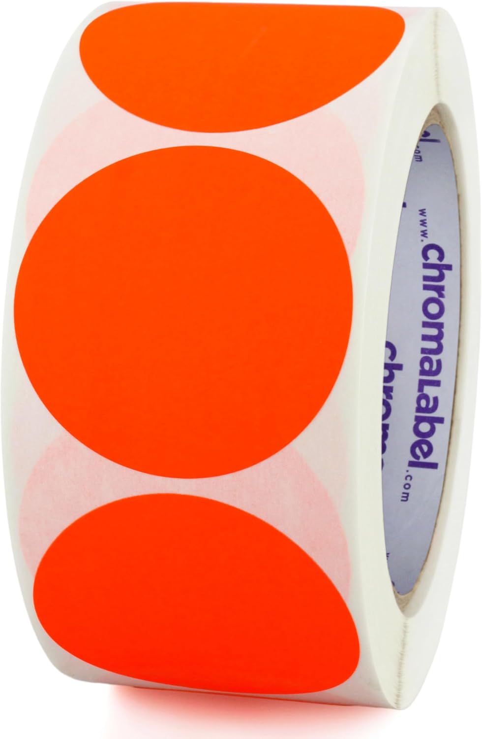 Fluorescent Green Dot Stickers, 2 Inch, 500/Roll | Writable Matte Paper Circle Stickers for Inventory, Classrooms, Offices, Retail, and Color Coding. Made in USA