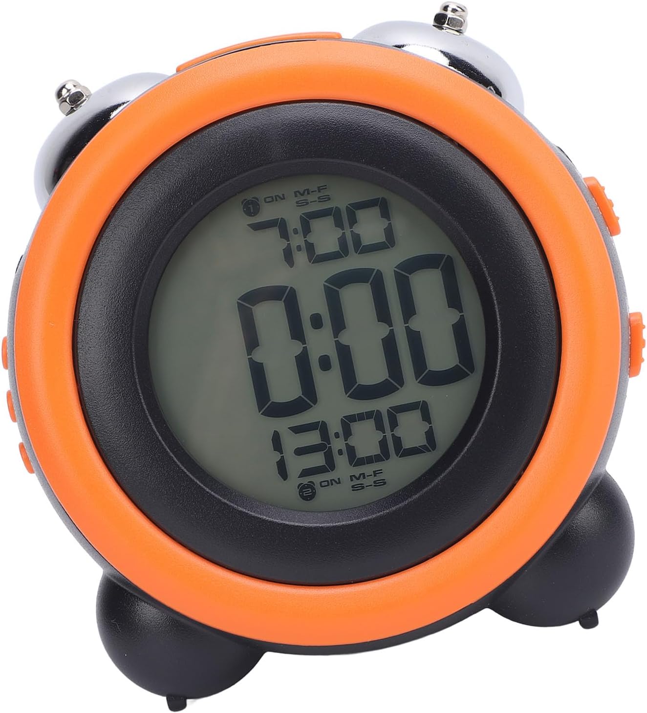 Ymiko Vibrating Alarm Clock Portable Digital Alarm Clock with LED Display for Heavy Sleepers