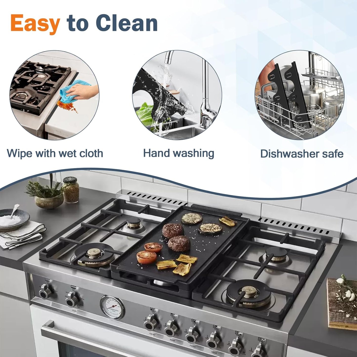 Stove Gap Covers Stainless Steel,2Pack Retractable Stove Gap Filler-Black | (13.8"–27.5" Length, 0.79" Width), Heat-Resistant Guard & Range Trim Kit Between Stove Top & Counter