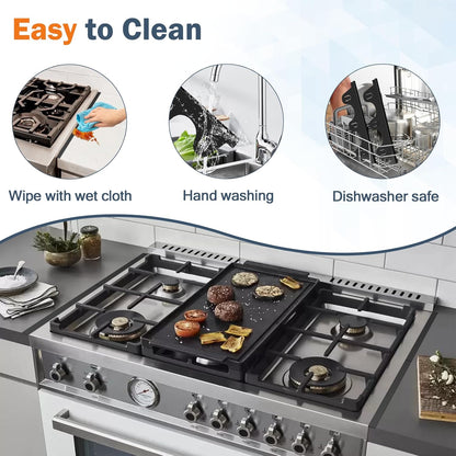 Stove Gap Covers Stainless Steel,2Pack Retractable Stove Gap Filler-Black | (13.8"–27.5" Length, 0.79" Width), Heat-Resistant Guard & Range Trim Kit Between Stove Top & Counter
