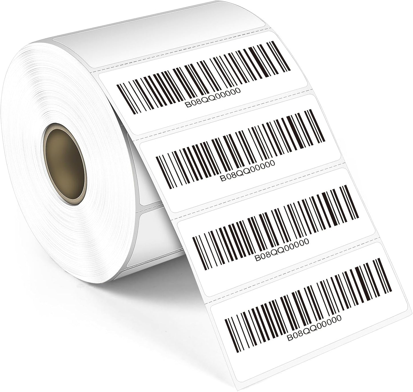 L LIKED 2" x 1" Thermal Labels, Blank Removable Labels with No Residue, Water and Oil Resistant, Use for Both Home and Office (1 Roll, 1300 Labels)