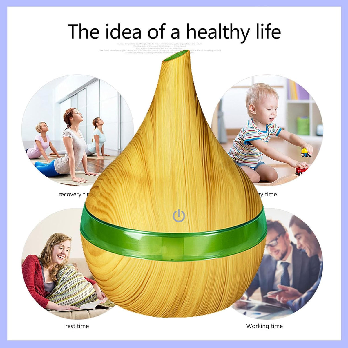 300ml Cool Mist 7 Colorful Lights Humidifier, 10-20 Hour Runtime for Plants