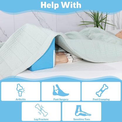 ROYALAY Blanket Lifters for Foot of Bed, Foot Tent Blanket Support Holder for Surgery Recovery, Foot Block Pillow Cradle Tent Sleep Support Supplies for Foot, Ankle, Leg, Knee, Toes Pain(S)