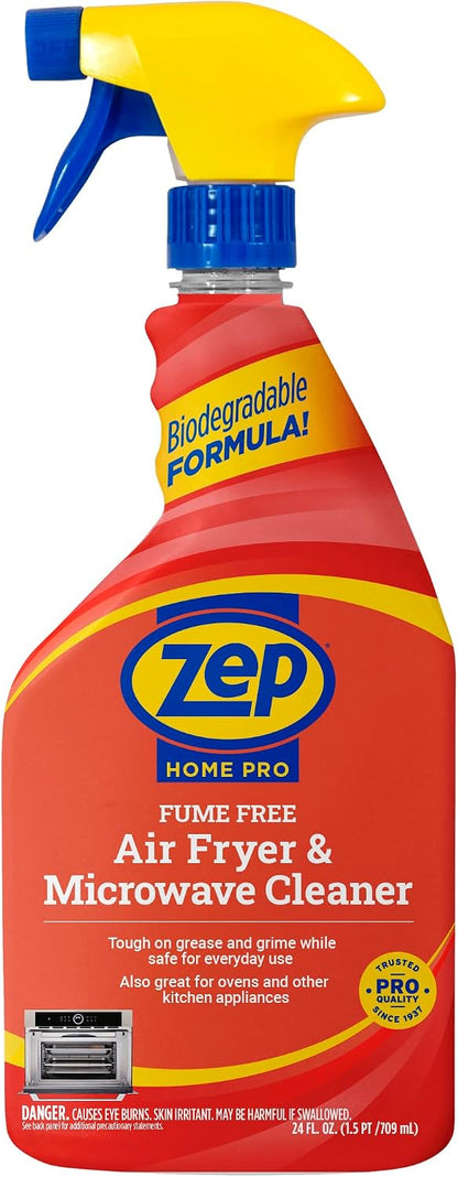Zep Home Pro Fume-Free Oven, Air Fryer, & Microwave Cleaner - 24 Fl. Oz. (Case of 6) - R49306 - Eliminates tough grease, grime, and food residue without any harsh fume