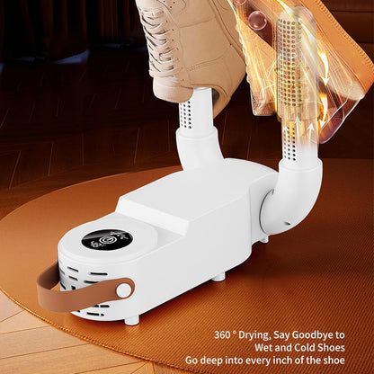 Asixxsix Shoe Dryer, Wall Mounted Foldable Boot Dryer with Timer Portable Automatic Constant Temperature for Travel Home