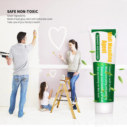 Drywall Repair Kit, 2 Pack Spackle Wall Repair Patch Kit with Scraper, Wall Mending Agent Large Hole Drywall Patch, Easy to Fill Holes in Home Wall and Quick Repair Crack, Plaster Wall Repair