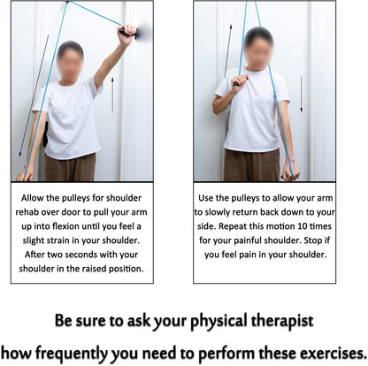 Shoulder Pulley Over The Door Physical Therapy System | Over-the-door exercise pulley designed for shoulder physical therapy exercises.