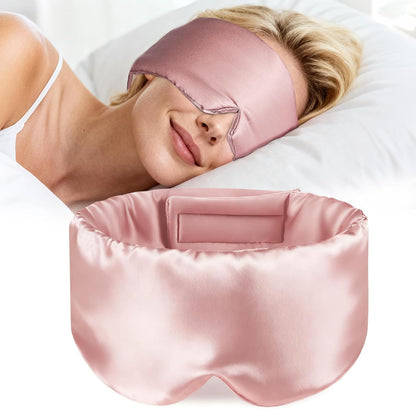 Silk Sleep Mask – 100% Mulberry Silk Eye Mask for Sleeping, Soft Slip Feel, Adjustable Headband, Blackout for Side Sleepers, Men & Women | Soft Slip Feel, Adjustable Headband, Blackout for Side Sleepers, Men & Women
