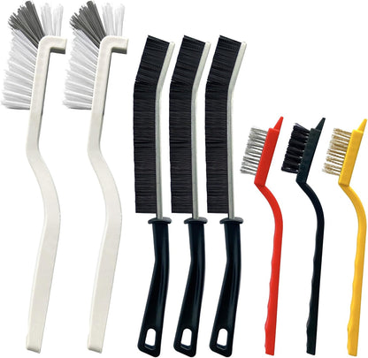 King Origin 12 PCS Home Crevice Cleaning Brush Set | Kitchen Bathroom Cup Lid Straw Dryer Vent Gap Cleaning Tools Household Cleaning Supplies