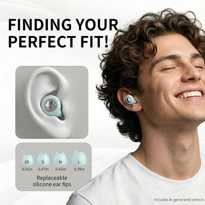 Ear Plugs for Sleeping 45DB Noise Cancelling: Ultra-Comfy Reusable Noise-Reducing Earplugs for Sleeping & Travel & Work Hearing Protection Earbuds with 8 Tips(XS,S, M, L Size)