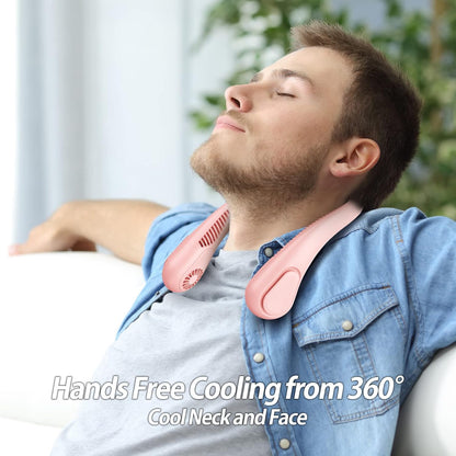 AMACOOL Bladeless Neck Fan, Mothers Day Gifts for Mom, Gifts for Father Dad Husband, Rechargeable Wearable Fan for Men Women Hot Flashes Relief Travel Outdoor Sports Golf Cruise Essentials 2026