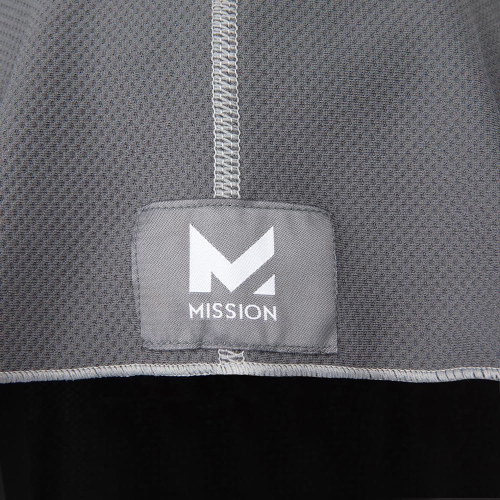 MISSION Cooling Hoodie Towel, Evaporative Cool Technology, Cools Instantly When Wet, UPF 50 Sun Protection, Contours Your Head to Stay in Place, Great for Sports, Fitness, Gym