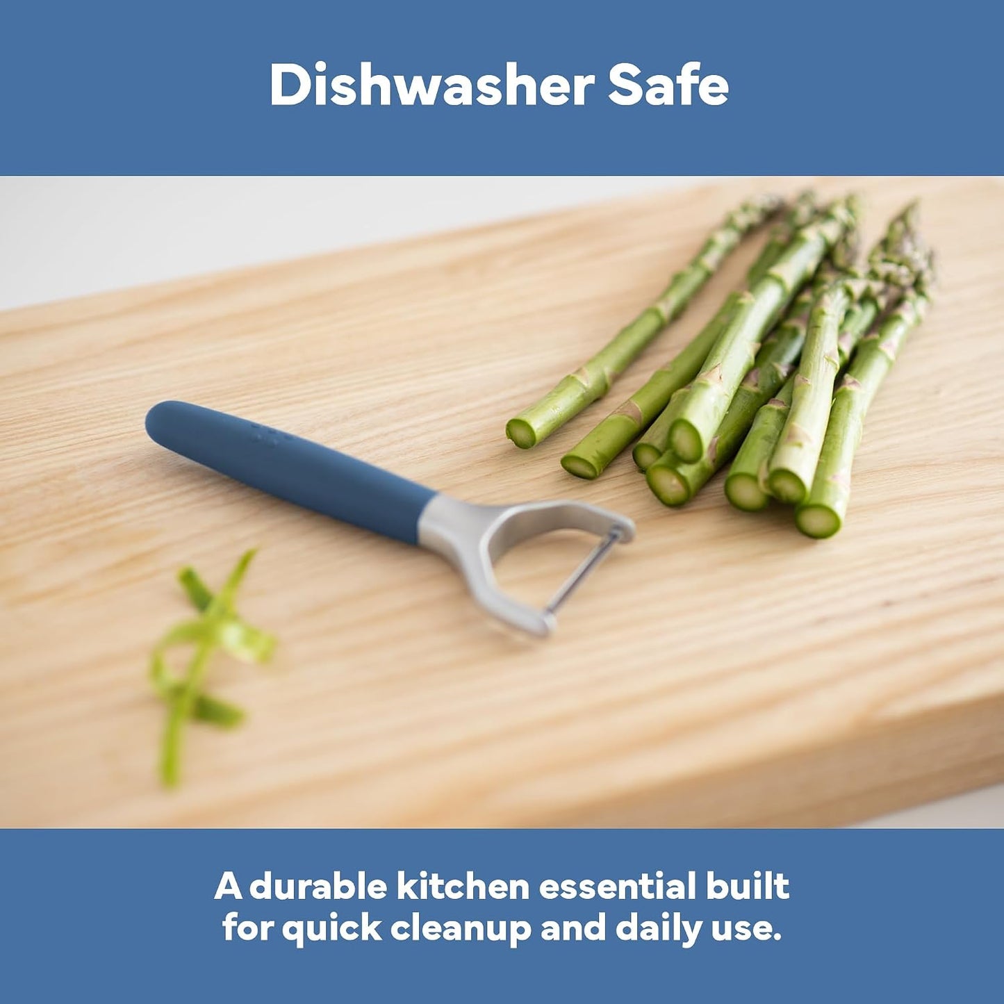 Misen Stainless Steel Vegetable Peeler - Dishwasher Safe Y Peeler - Easy to Use with Potatoes, Cabbage, Carrots, and More - Progessional Grade Kitchen Tool - Gray
