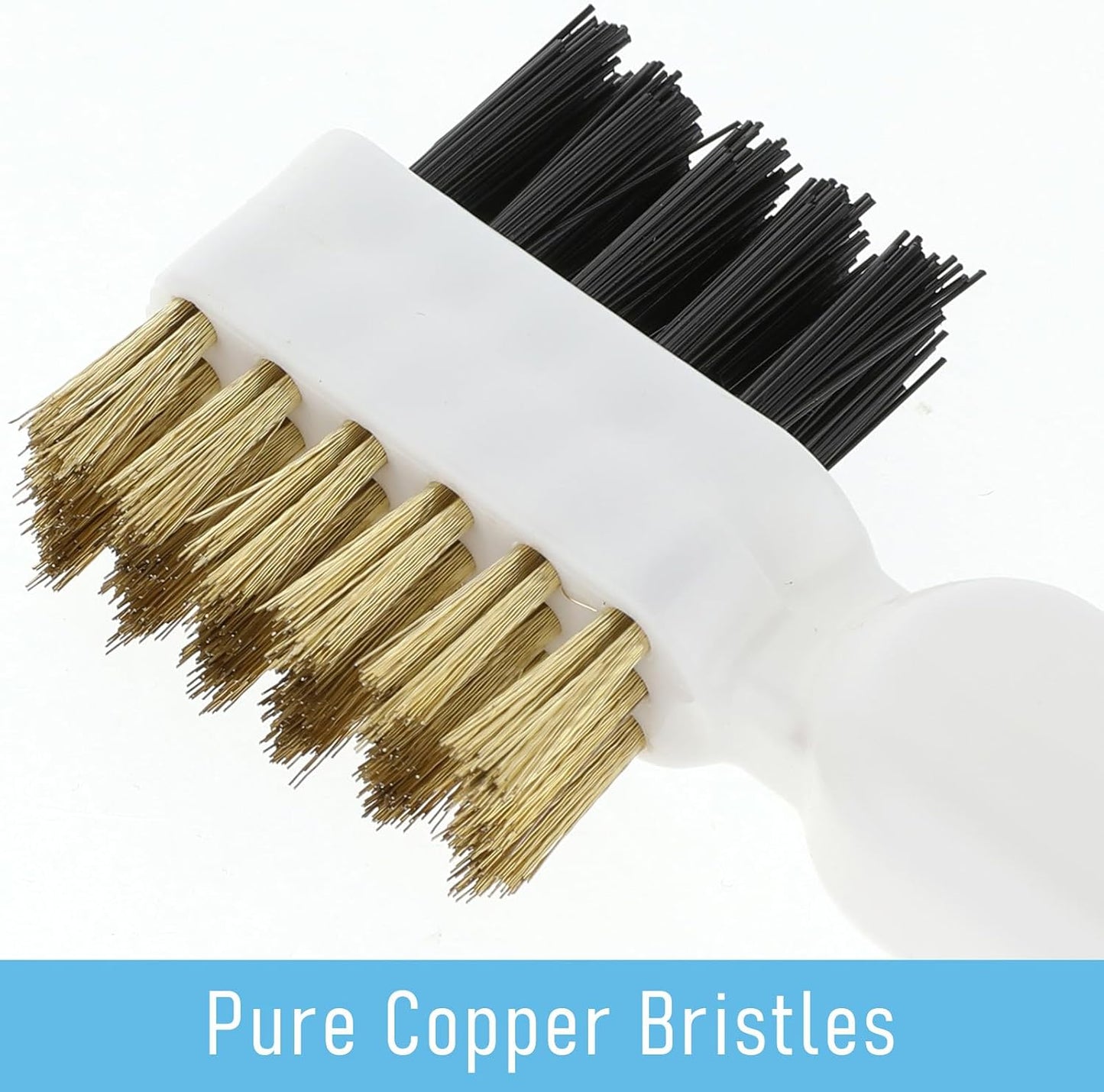 Kitchen Cleaning Scrub Brush Deep Gas Stove Brass Wire Brush with Stiff Bristles & Cooktop Scraper Stainless Steel Scrubber for Range Hood Grease Grime Rust Cleaner for Pot Pan Household Cleaning Tool