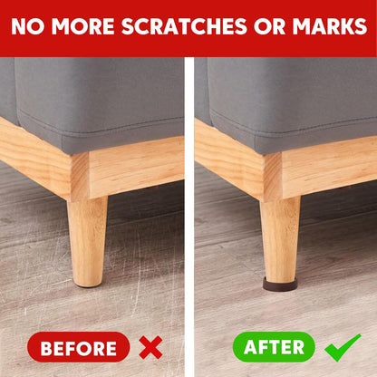 Furniture Pads 3x3 Non Slip Rubber Furniture Caster Cup for Hardwood Floors