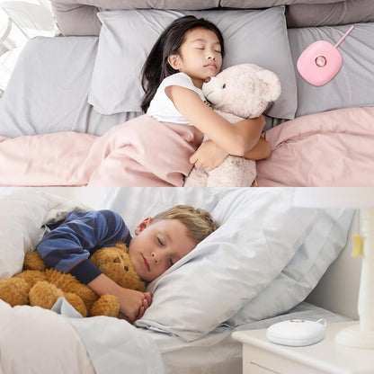 Vibrating Alarm Clock,Alarm Clock for Heavy Sleepers,Battery Alarm Clock,Bed Shaker Alarm Clock for Deaf People,Hearing Impaired,Digital Clock Battery Operated-White