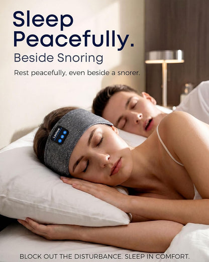 Sleep Headphones Headband, Bluetooth 5.4 Sleeping Headphones for Side Sleepers, Wireless Headband Headphones with Ultra-Thin Stereo Speakers for Sports, Workout, Travel, Meditation