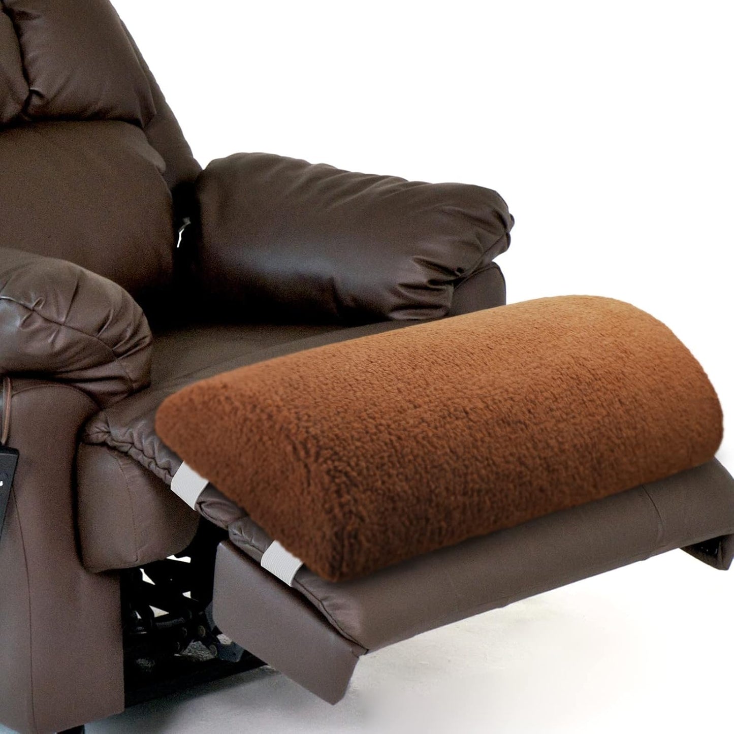 Wesiti Recliner Foot Pillow Cushion High Resilience Sherpa Memory Foam Bolster Sleeping Rest Multipurpose Half Roll Leg Pillow Suitable for Bed Chair Sofa Headrest Back Lumbar Leg Support(Dark Gray)