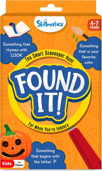 Skillmatics Found It Indoor – Scavenger Hunt Card & Board Game for Kids | Perfect for Home, School, Travel, Playdates, Educational Game, Screen-Free Fun, Gift for Boys & Girls Ages 4, 5, 6, 7